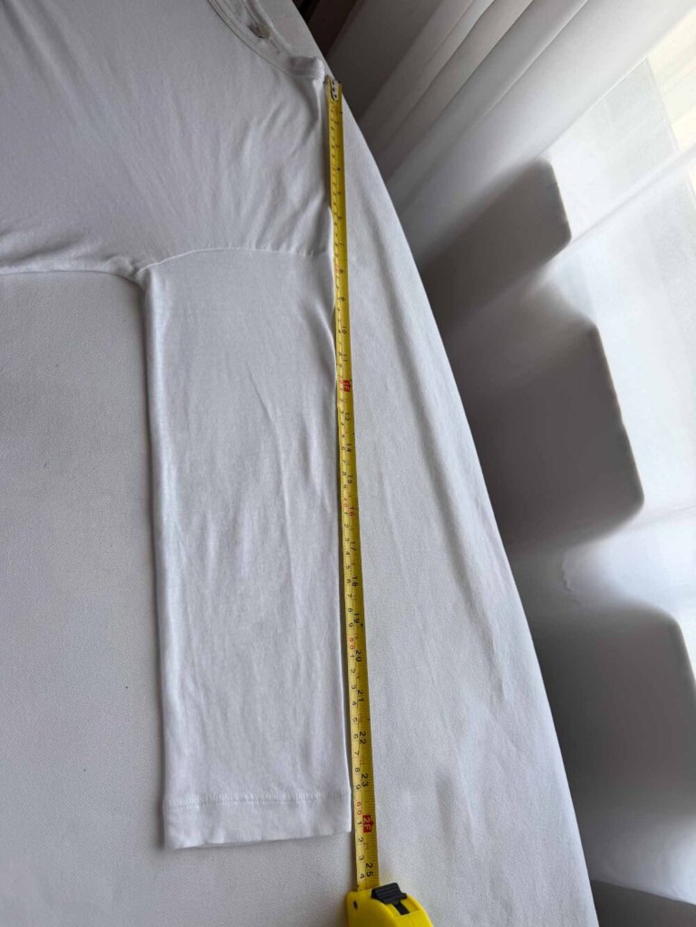 Vince White Tencel Linen Raw Edge Long Sleeve Top M - Picture 16 of 16